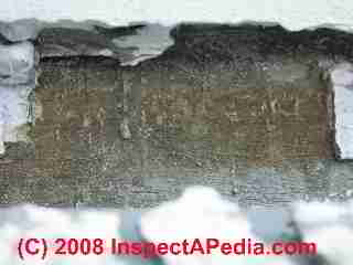 Photograph of paint failure details